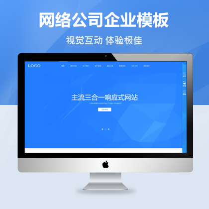 网络公司营销型响应式模板
