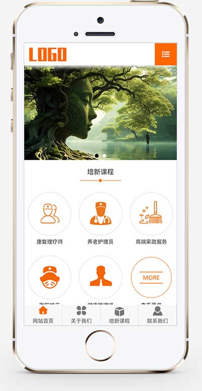 (pc+wap)康复培训学校网站模板